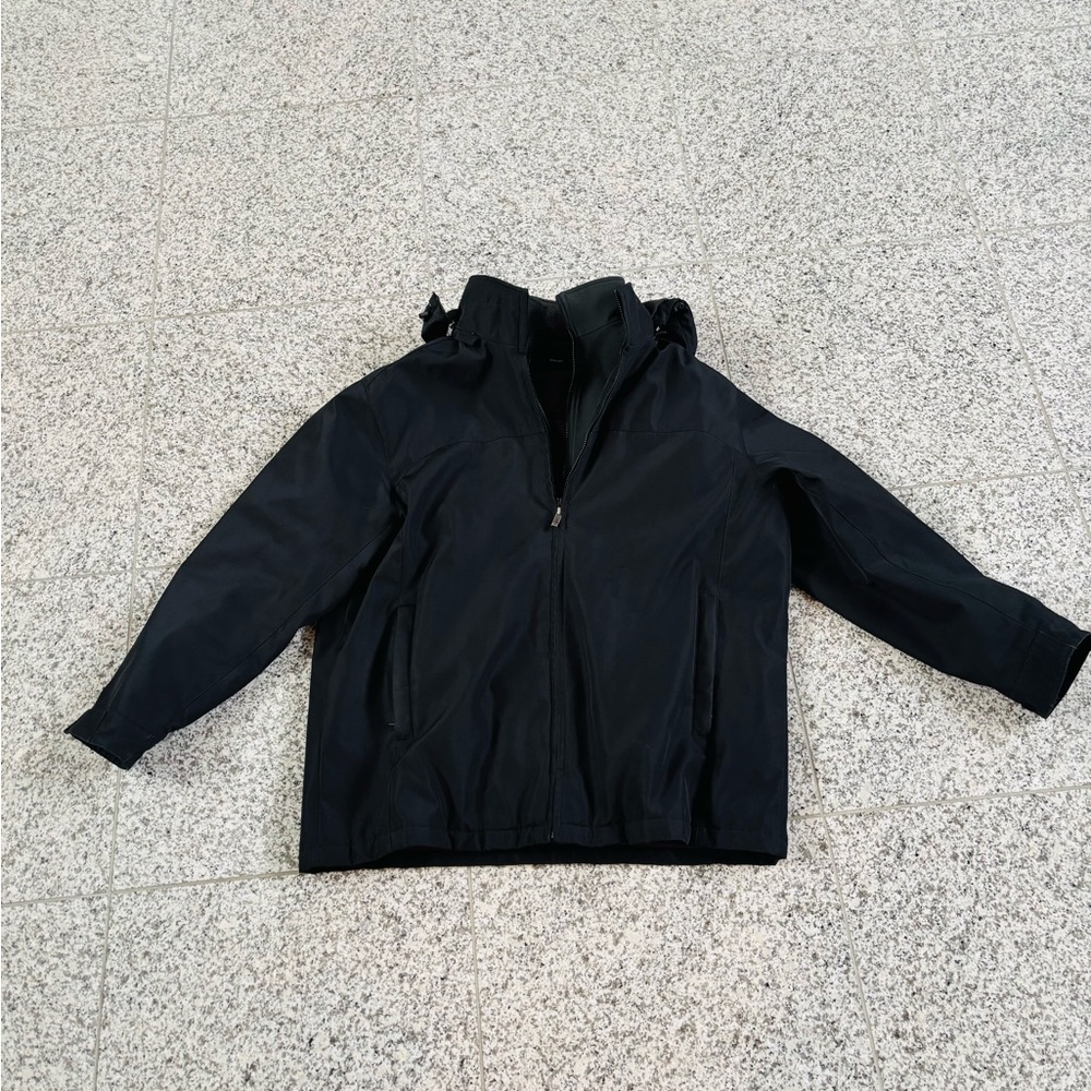 WEATHERPROOF Men’s Ultra Tech Black Hooded Jacket, Size XXL